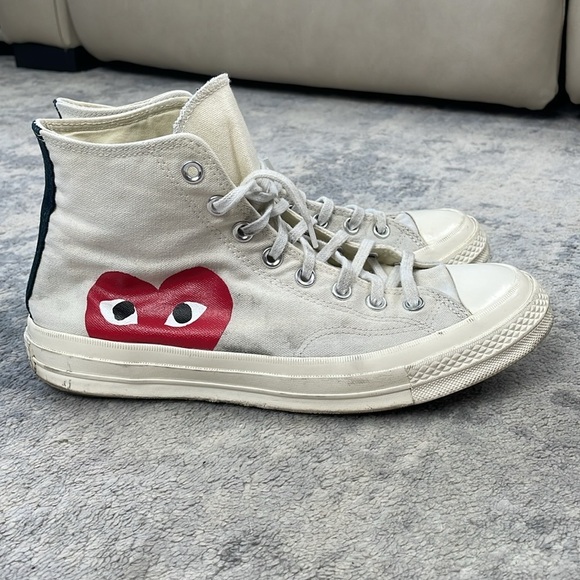 Comme des Garcons PLAY CdG x Converse Chuck Taylor All Star High Top Sneakers 11 - Picture 8 of 14